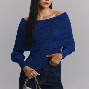 Anthropologie Sensual Off-the-Shoulder Sweater